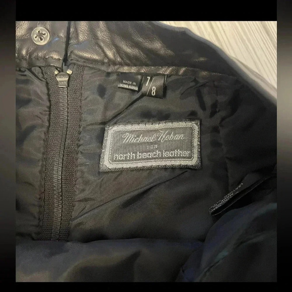 Vintage 80s Michael Hoban North Beach Leather Skirt - Picture 8 of 8